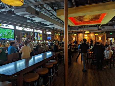 Irish Times bar and Grill after remodeling the lease space