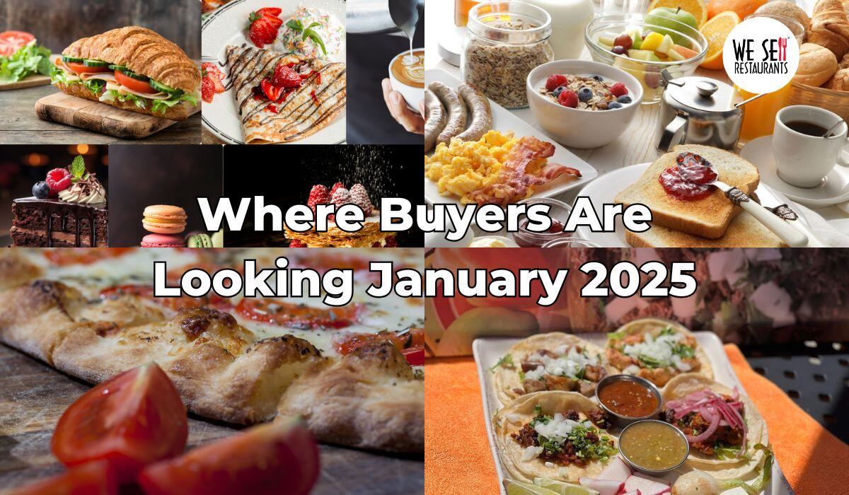 Where Buyers Are Looking January 2025: The Top Restaurant Listings Trending This Month