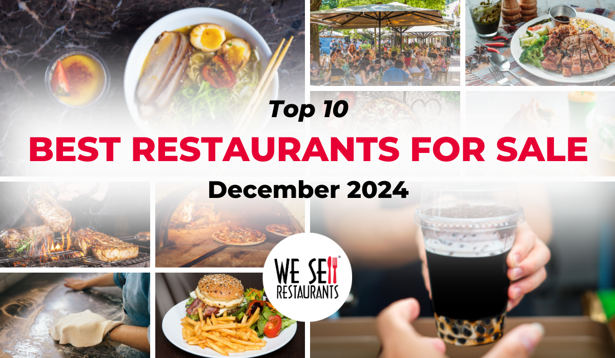 Top 10 Restaurants for Sale in December 2024