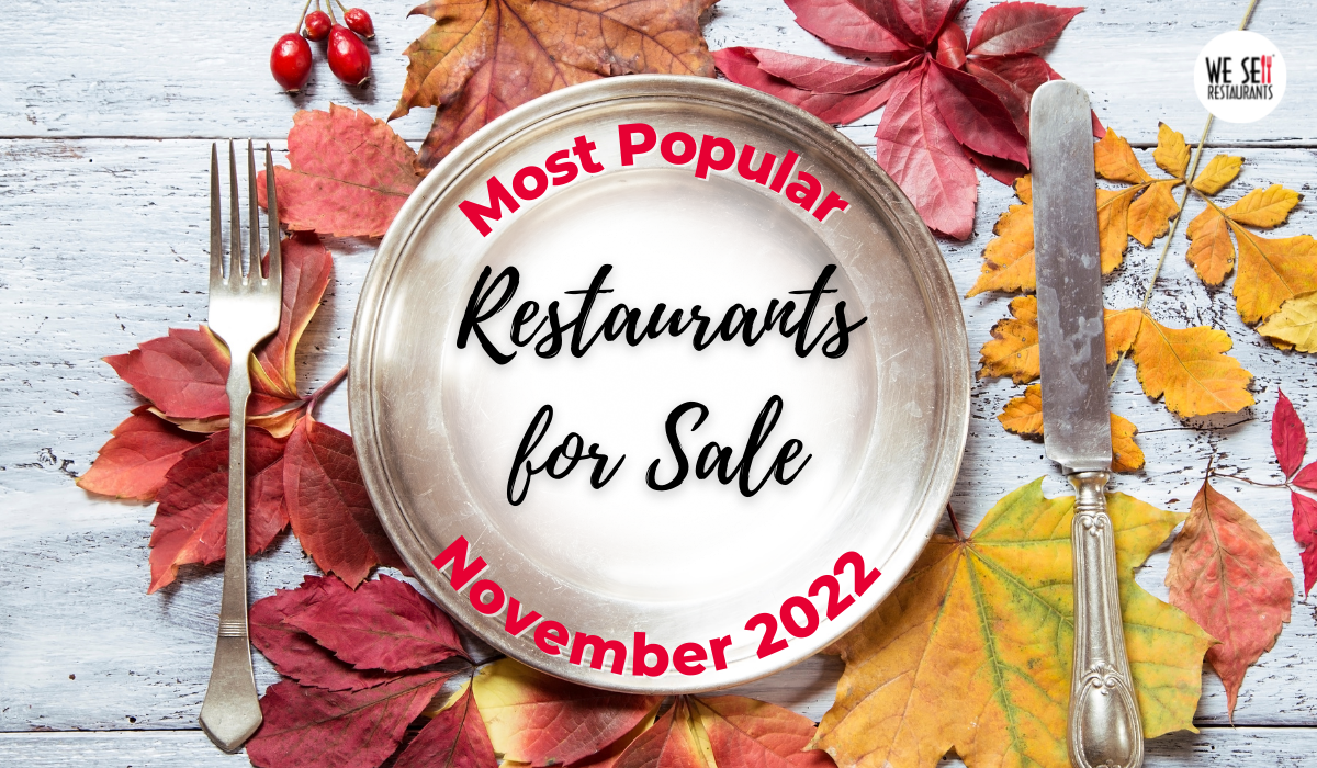 The Best Restaurants for Sale - November 2022
